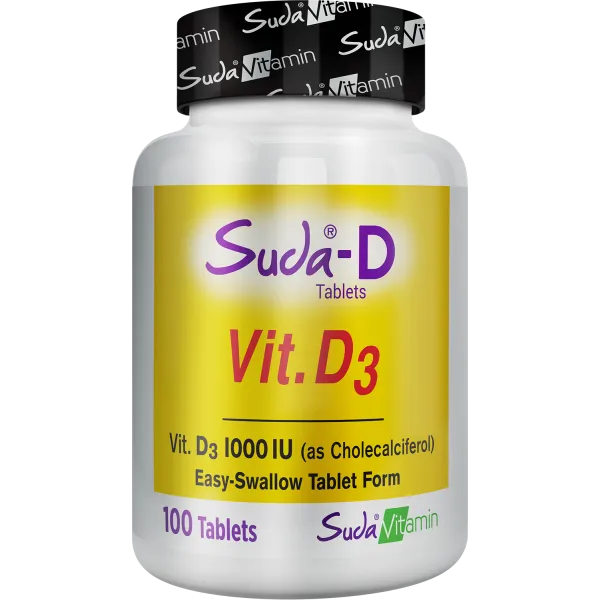 Suda Vitamin Suda-D Vitamin D3 1000IU  100 Tablet