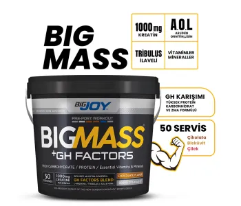 Bigjoy BIGMASS Gainer GH FACTORS Çikolata 5000g