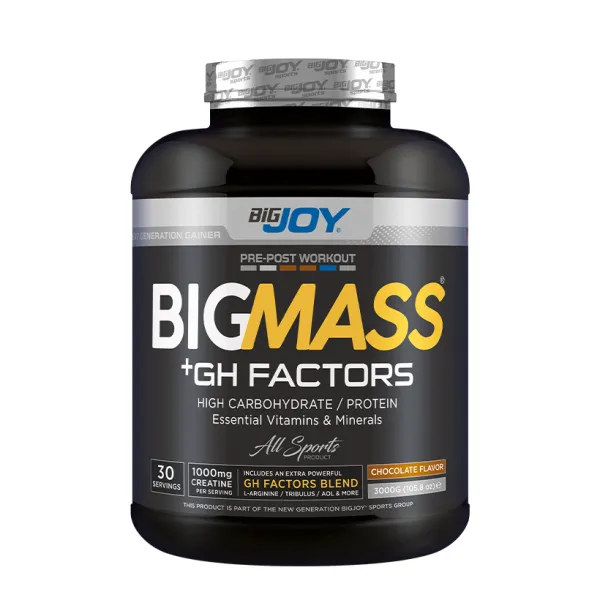 Bigjoy BIGMASS Gainer GH FACTORS Çikolata 3000g
