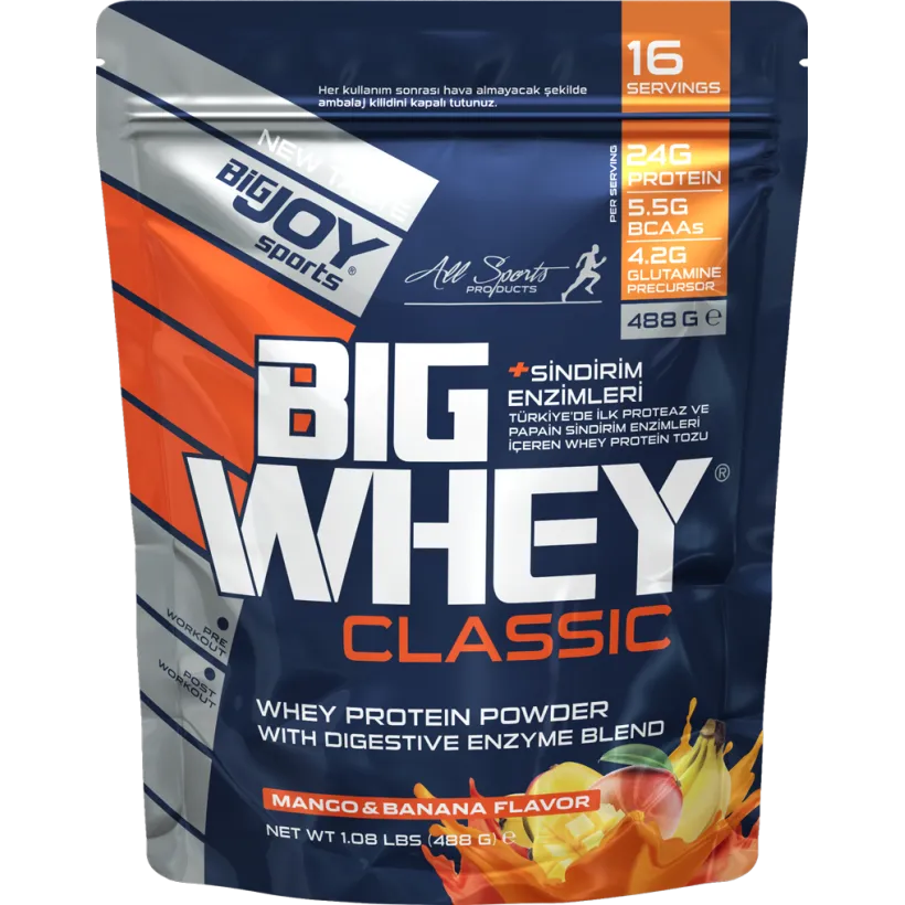 Bigjoy Doypack BIGWHEY Whey Protein Mango & Muz 488g